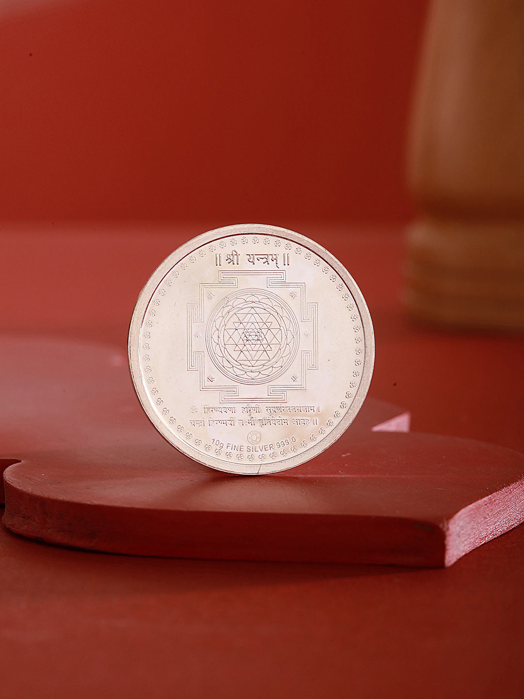 999 Silver  Maa Lakshmi &  Ganeshji  10 gram Colour Silver Coin